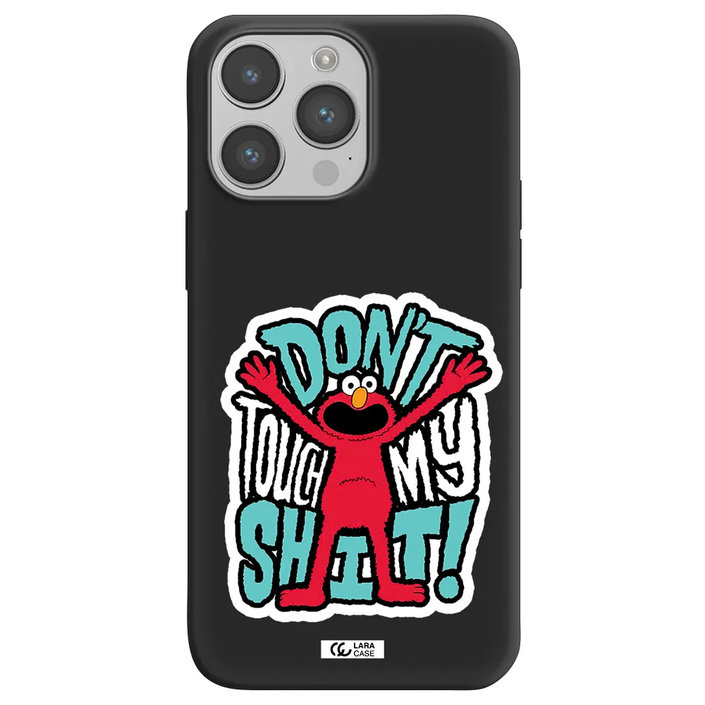 a cartoon character with arms up Apple iPhone 14 pro max Silicone black Case