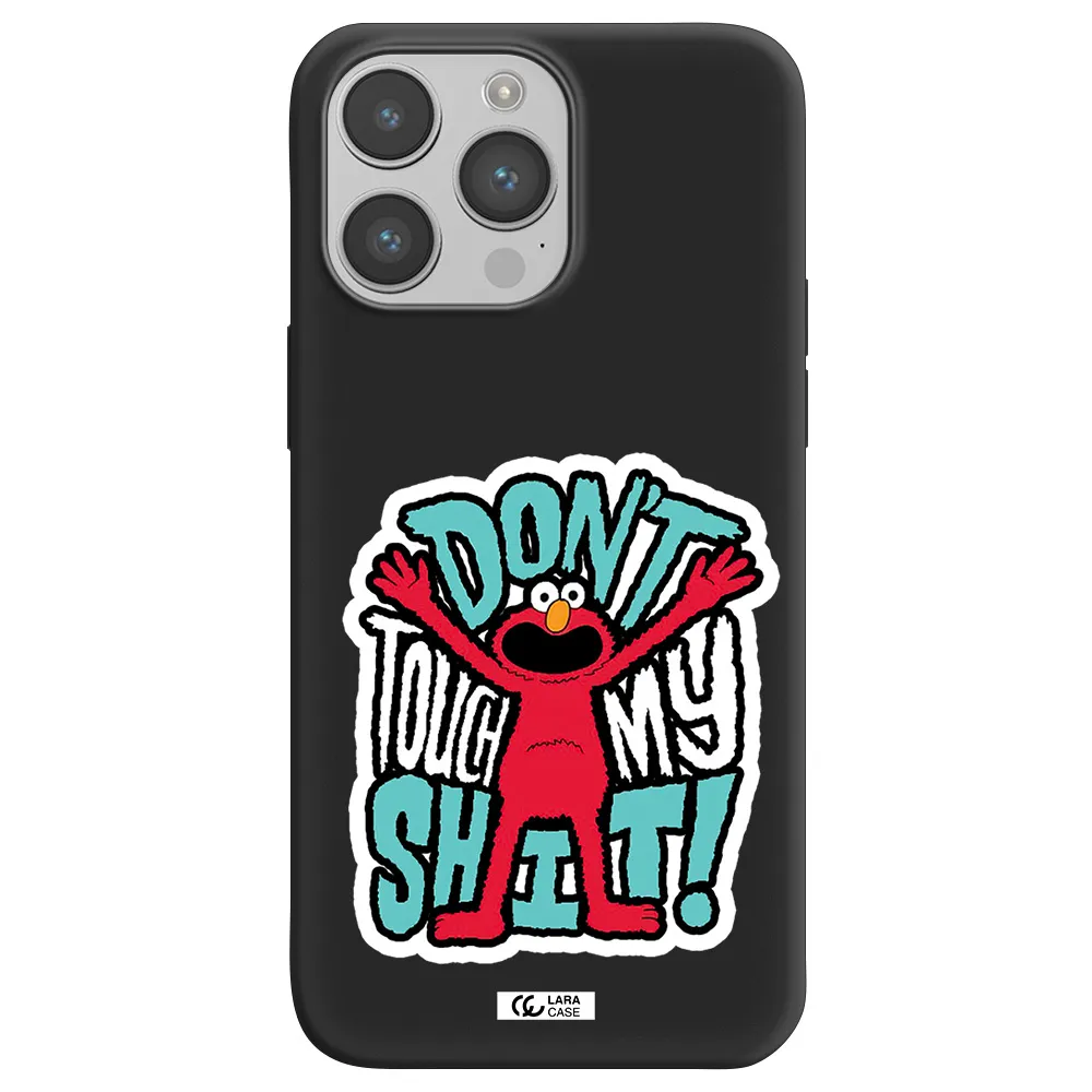 a cartoon character with arms up Apple iPhone 14 pro Silicone black Case