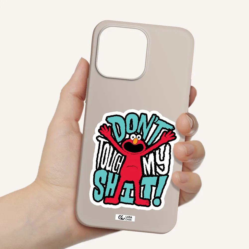 a cartoon character with arms up Apple iPhone 14 pro Silicone Stone Case