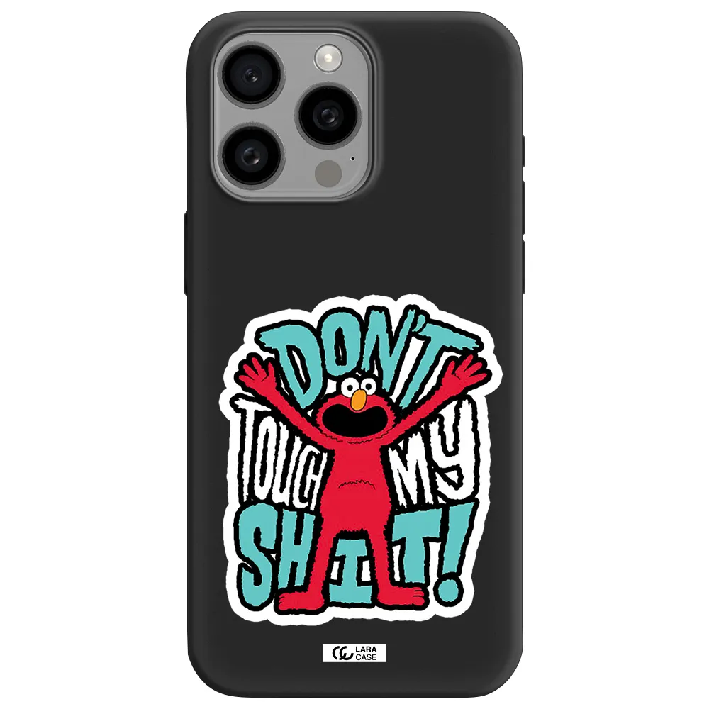 a cartoon character with arms up Apple Iphone 15 Pro max Silicone black Case