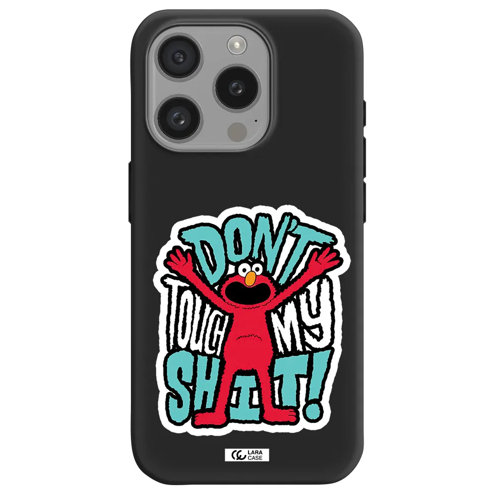 A Cartoon Character With Arms Up Apple Iphone 15 Pro Silicone Black Case