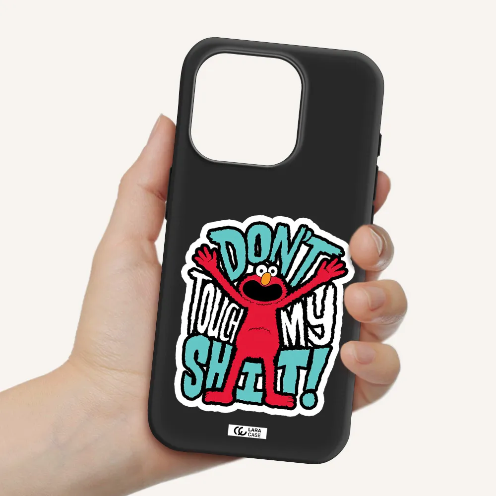 A Cartoon Character With Arms Up Apple Iphone 15 Pro Silicone Black Case