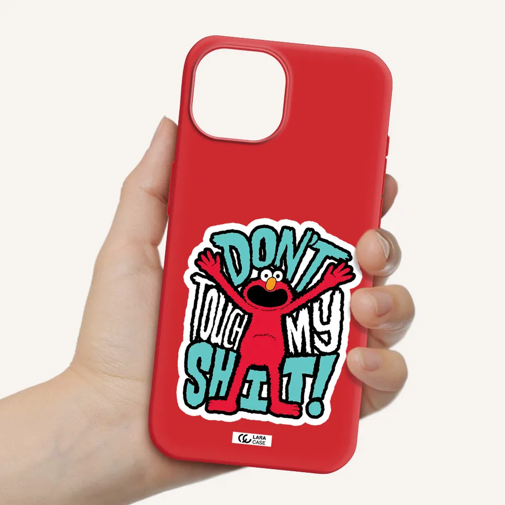 A Cartoon Character With Arms Up Apple Iphone 15 Silicone Imperial Red Case