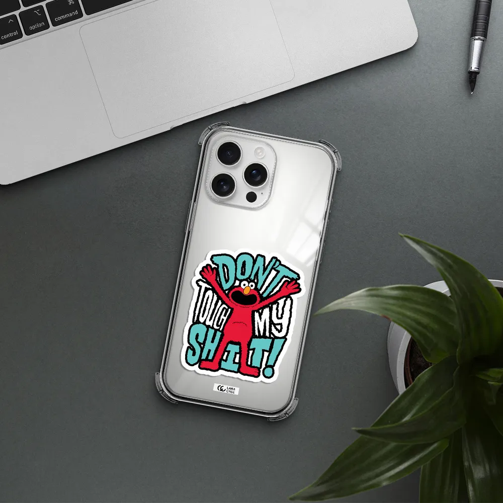 A Cartoon Character With Arms Up Apple Iphone 16 Pro Max Clear Pc Case