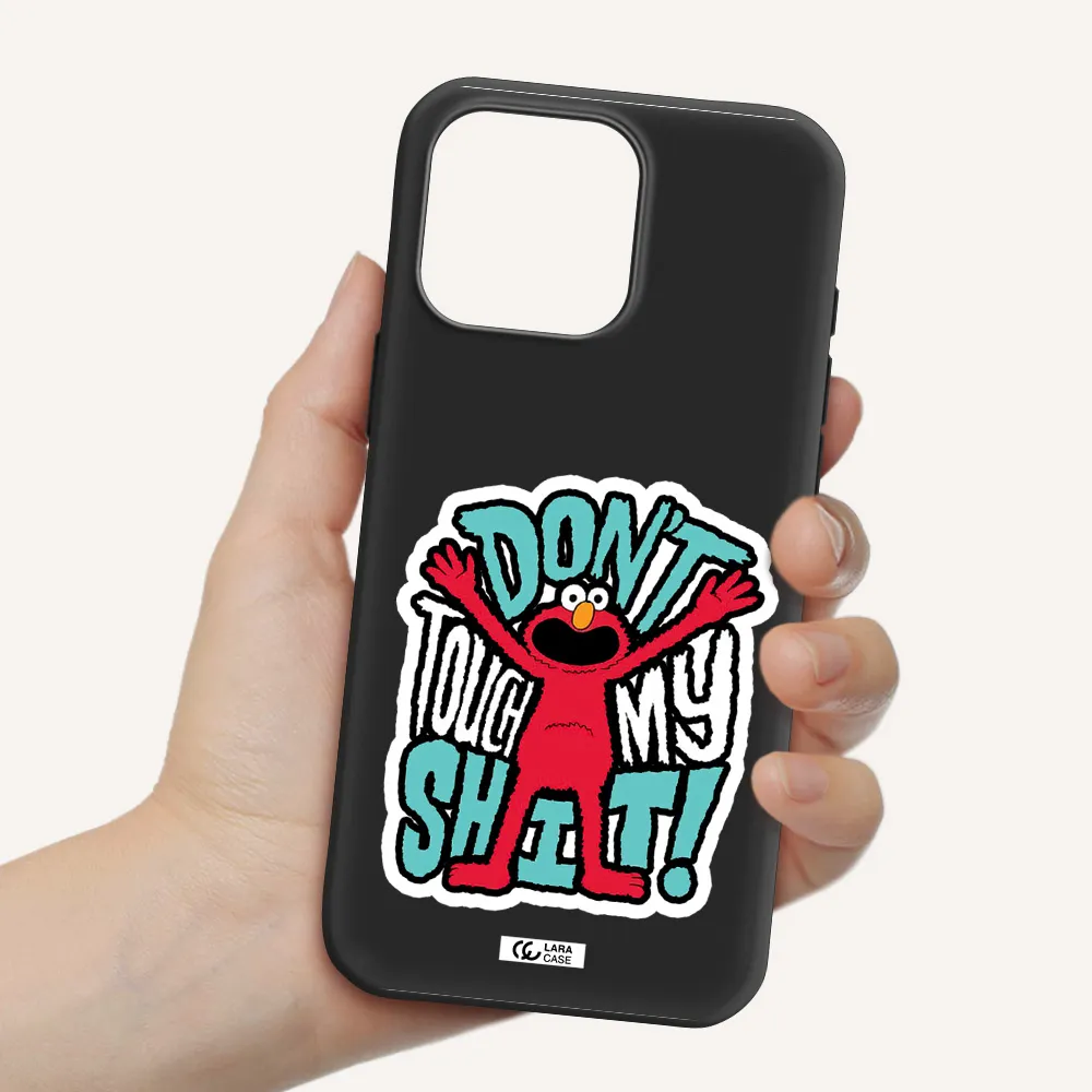 A Cartoon Character With Arms Up Apple Iphone 16 Pro Max Silicone Black Case