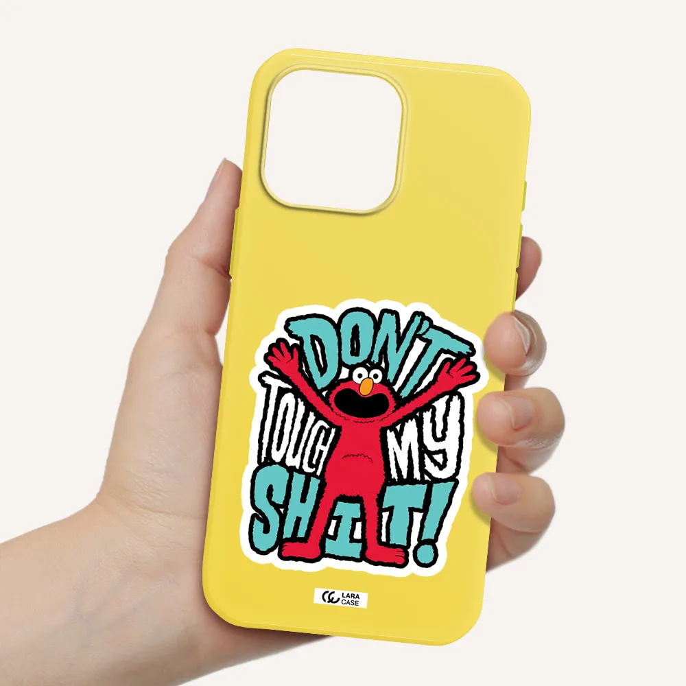 A Cartoon Character With Arms Up Apple Iphone 16 Pro Max Silicone Canary Yellow Case