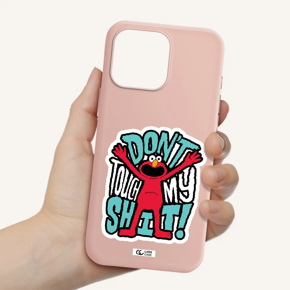 A Cartoon Character With Arms Up Apple Iphone 16 Pro Max Silicone Pastel Pink Case