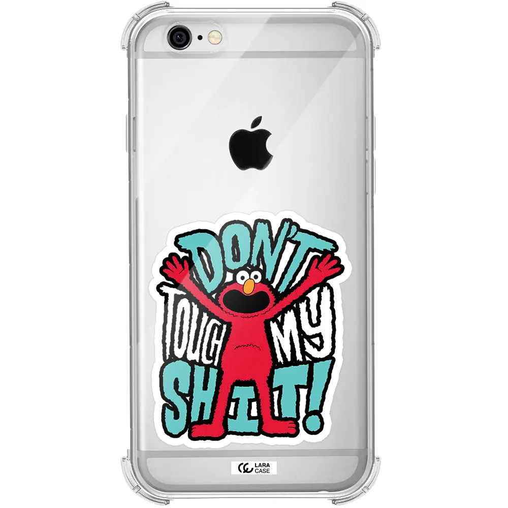 a cartoon character with arms up Apple iPhone 6 Clear PC Case