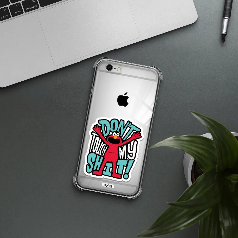 a cartoon character with arms up Apple iPhone 6 Clear PC Case