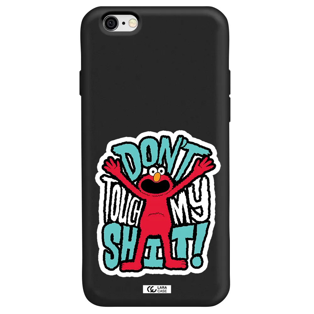 a cartoon character with arms up Apple iPhone 6 Silicone black Case