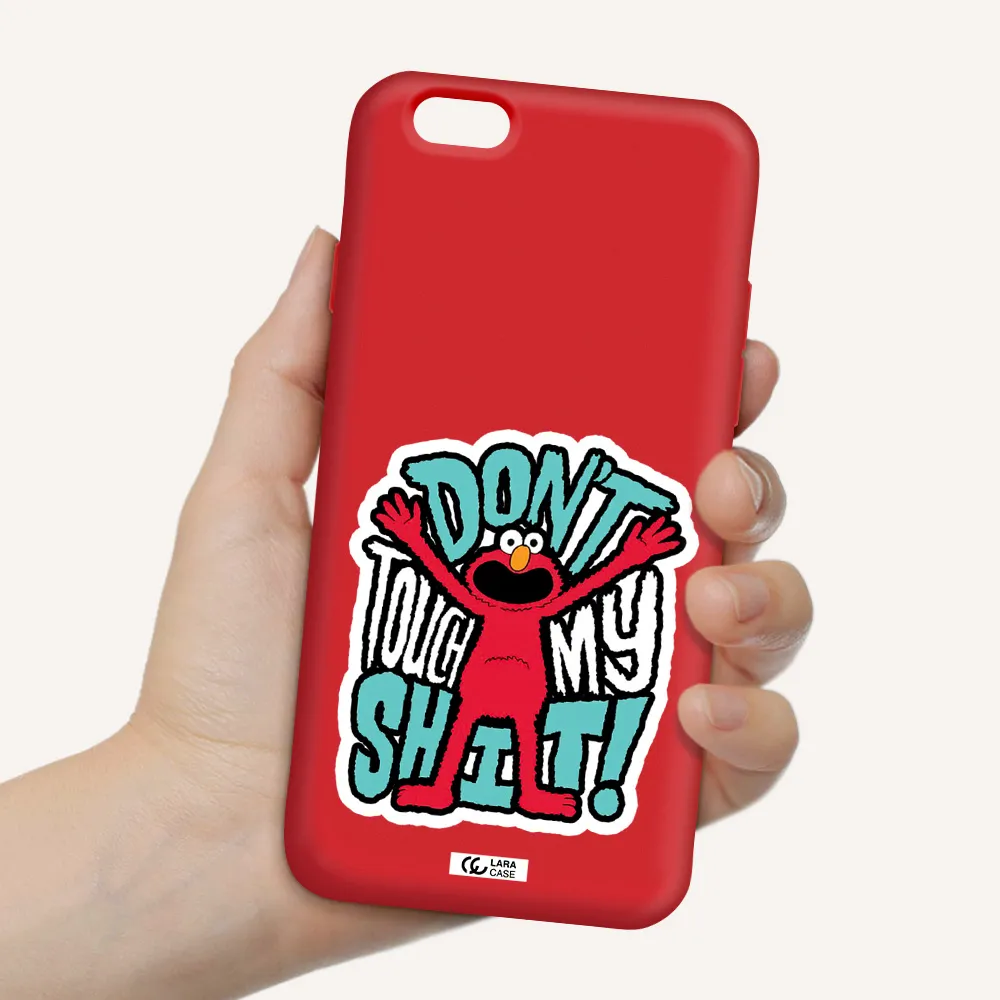 a cartoon character with arms up Apple iPhone 6 Silicone Imperial Red Case