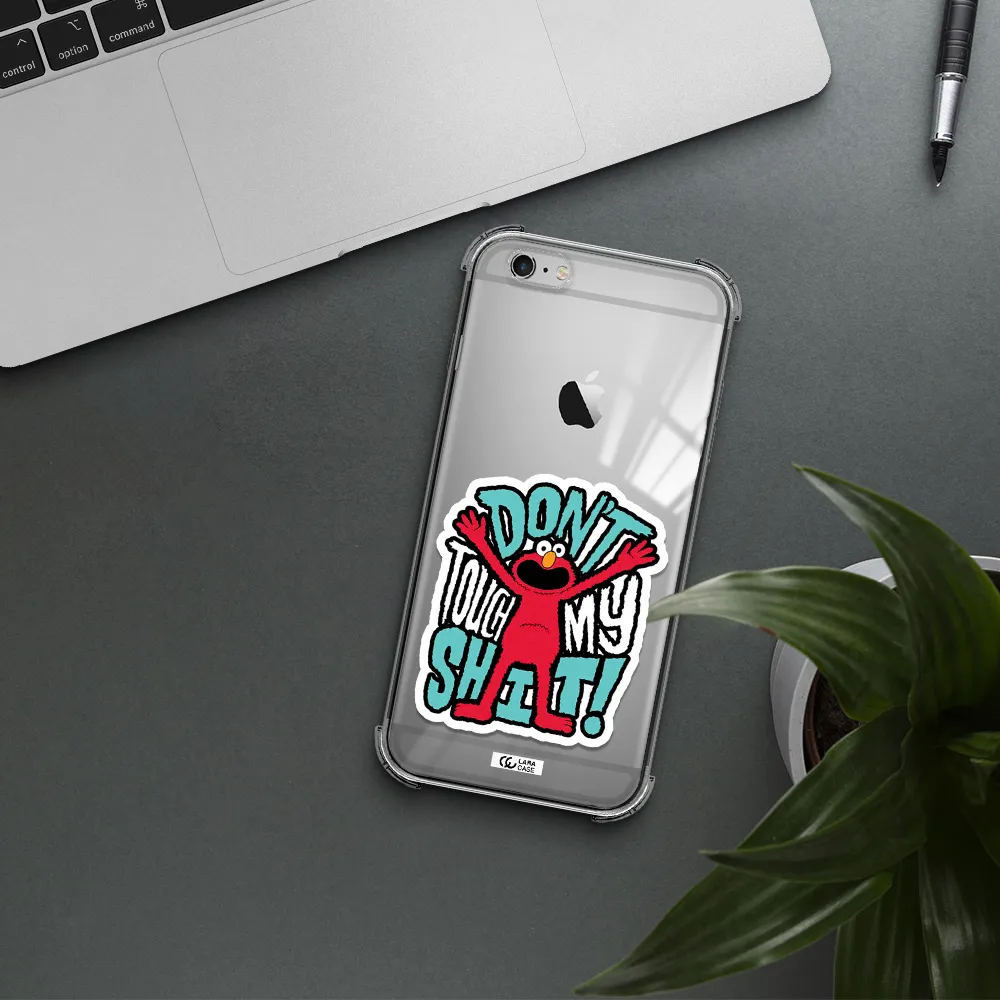 a cartoon character with arms up Apple iPhone 6S Clear PC Case