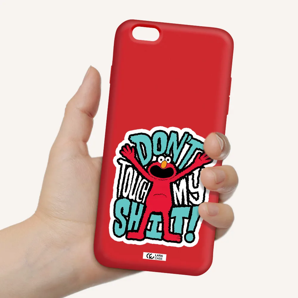 a cartoon character with arms up Apple iPhone 6S Silicone Imperial Red Case