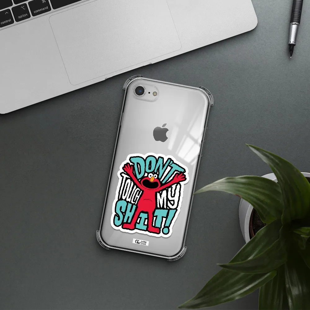 a cartoon character with arms up Apple iPhone 7 Clear PC Case