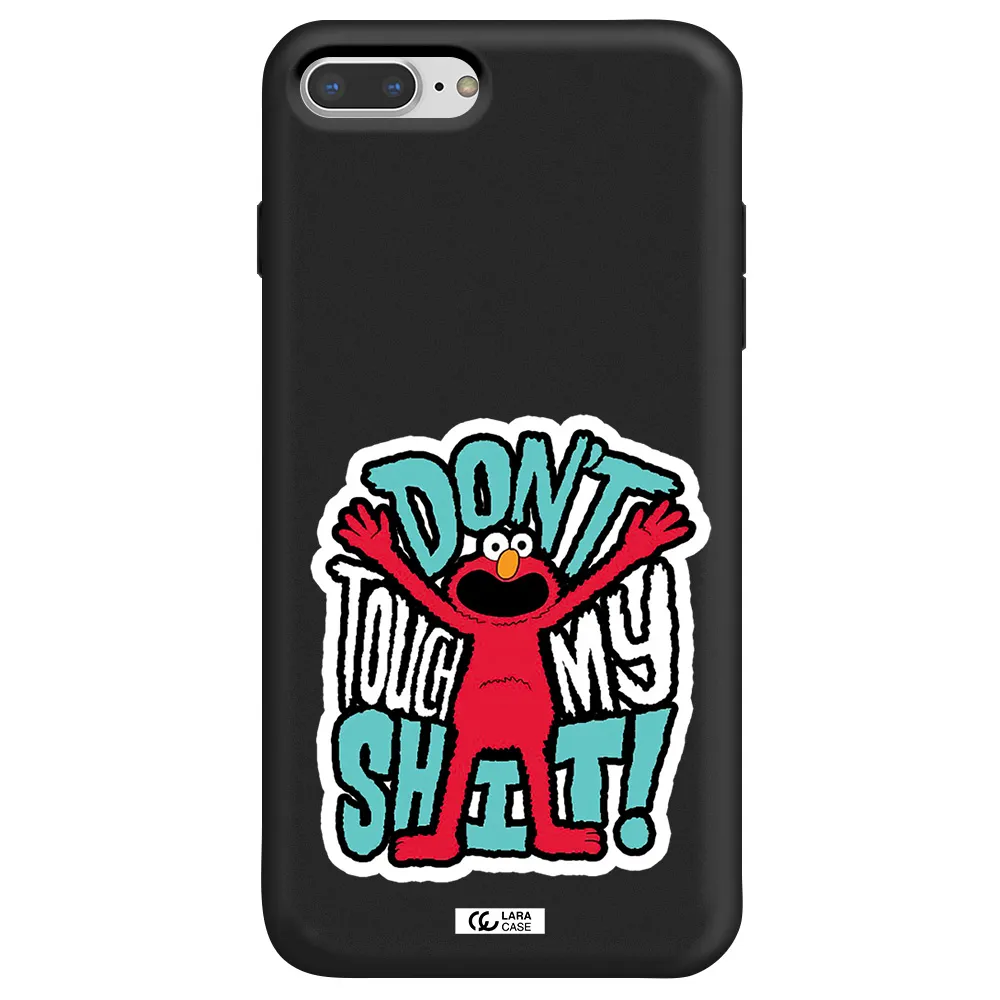 a cartoon character with arms up Apple iPhone 7 plus Silicone black Case