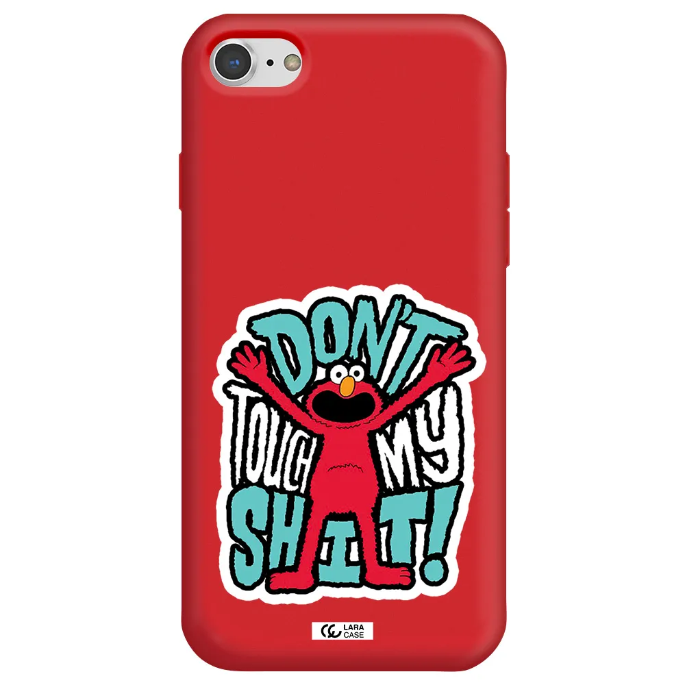 a cartoon character with arms up Apple iPhone 7 Silicone Imperial Red Case