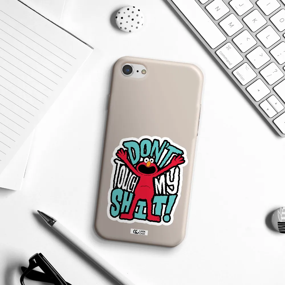 a cartoon character with arms up Apple iPhone 7 Silicone Stone Case