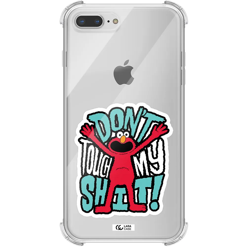 a cartoon character with arms up Apple iPhone 8 plus Clear PC Case
