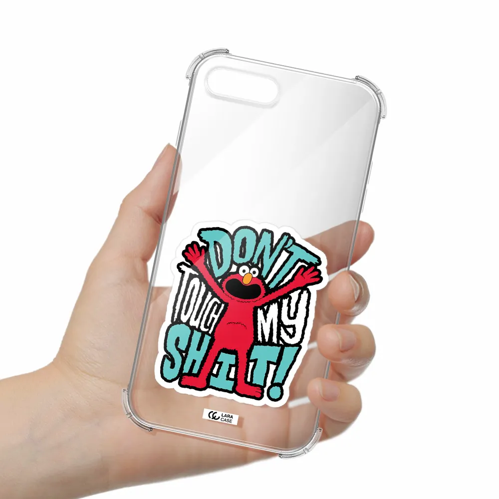 a cartoon character with arms up Apple iPhone 8 plus Clear PC Case