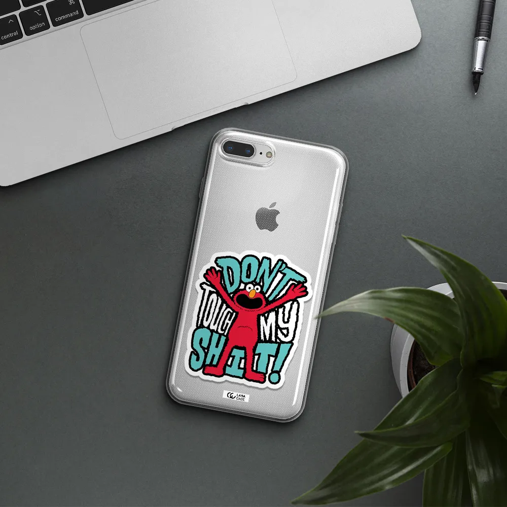 A Cartoon Character With Arms Up Apple Iphone 8 Plus Clear Tpu Case