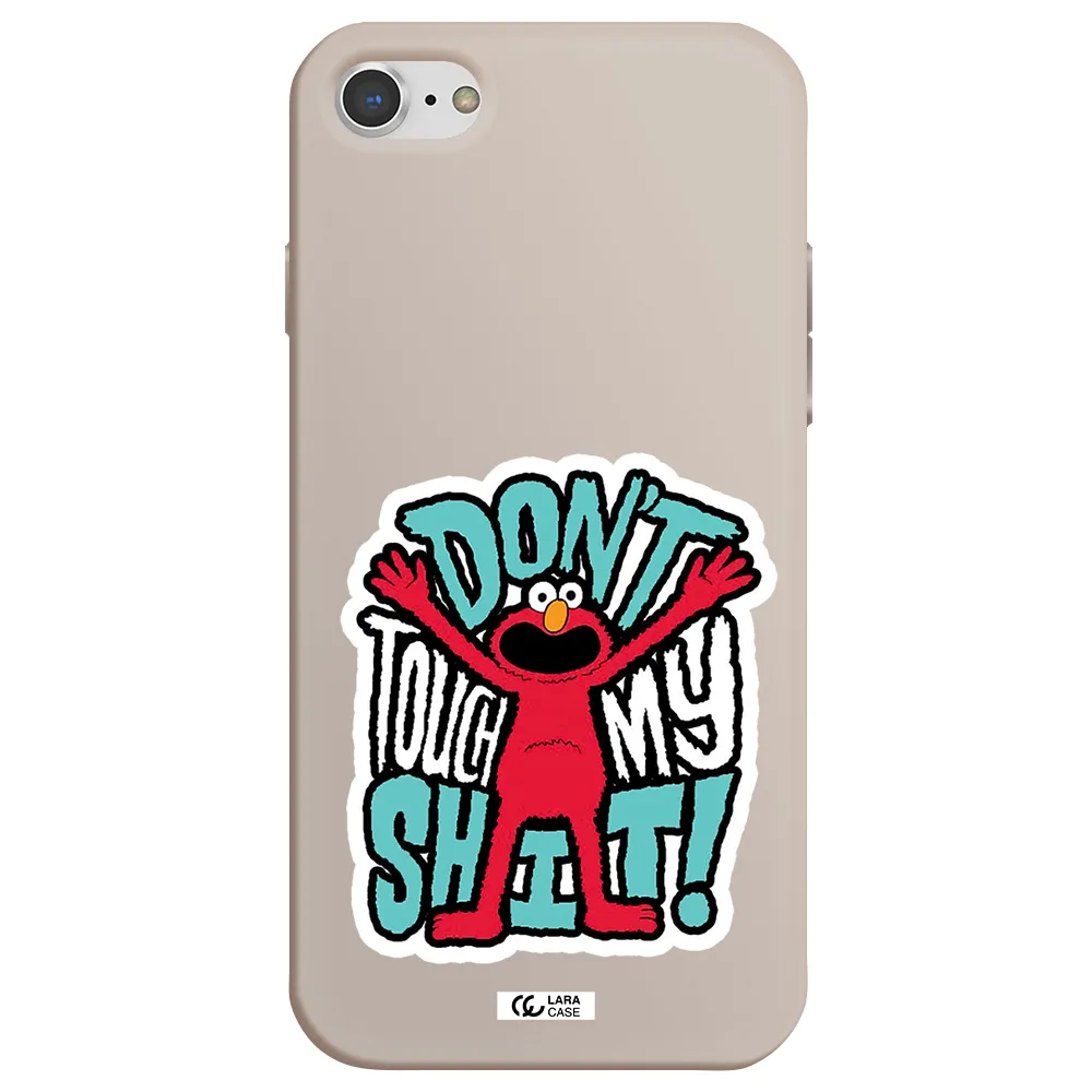 a cartoon character with arms up Apple iPhone 8 Silicone Stone Case