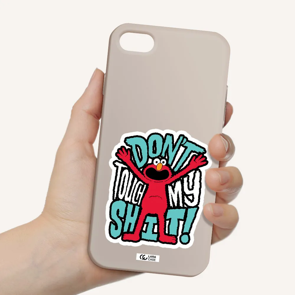 a cartoon character with arms up Apple iPhone 8 Silicone Stone Case