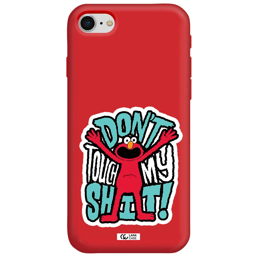 a cartoon character with arms up Apple iPhone se 2020 Silicone Imperial Red Case