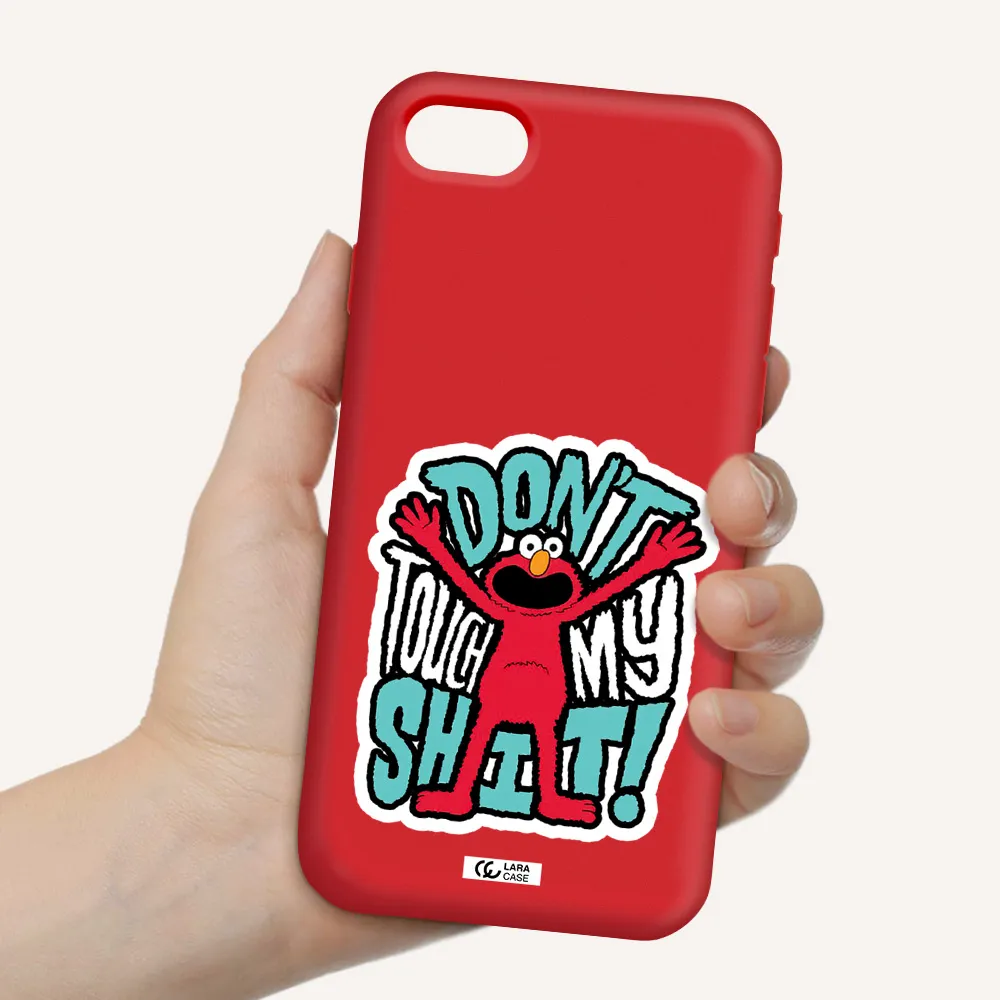 a cartoon character with arms up Apple iPhone se 2020 Silicone Imperial Red Case