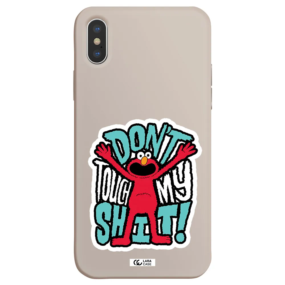 a cartoon character with arms up Apple iPhone XS Silicone Stone Case