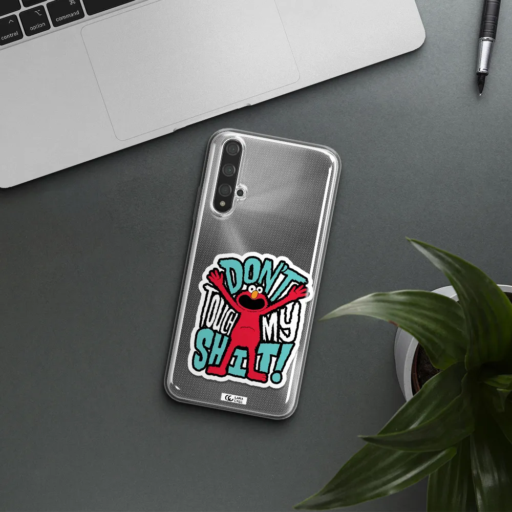 A Cartoon Character With Arms Up Huawei Nova 5T Clear Tpu Case