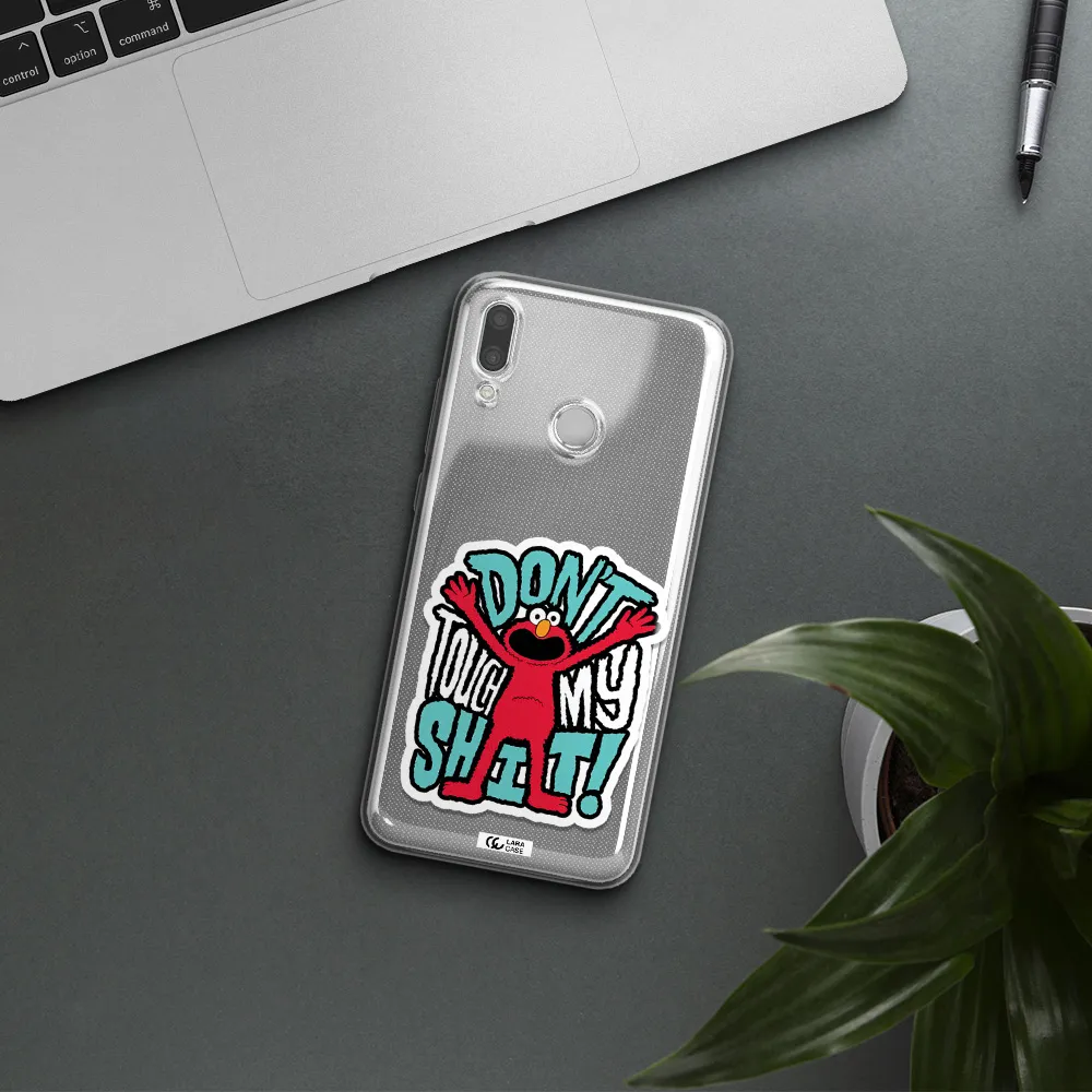 A Cartoon Character With Arms Up Huawei P Smart 2019 Clear Tpu Case