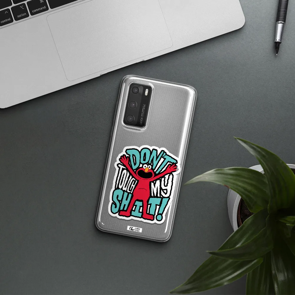 A Cartoon Character With Arms Up Huawei P40 Clear Tpu Case