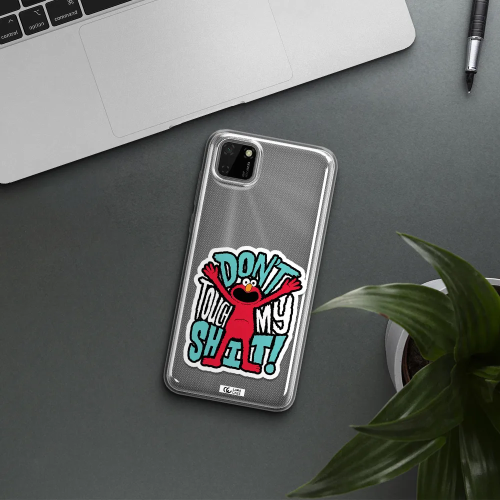 A Cartoon Character With Arms Up Huawei Y5P Clear Tpu Case