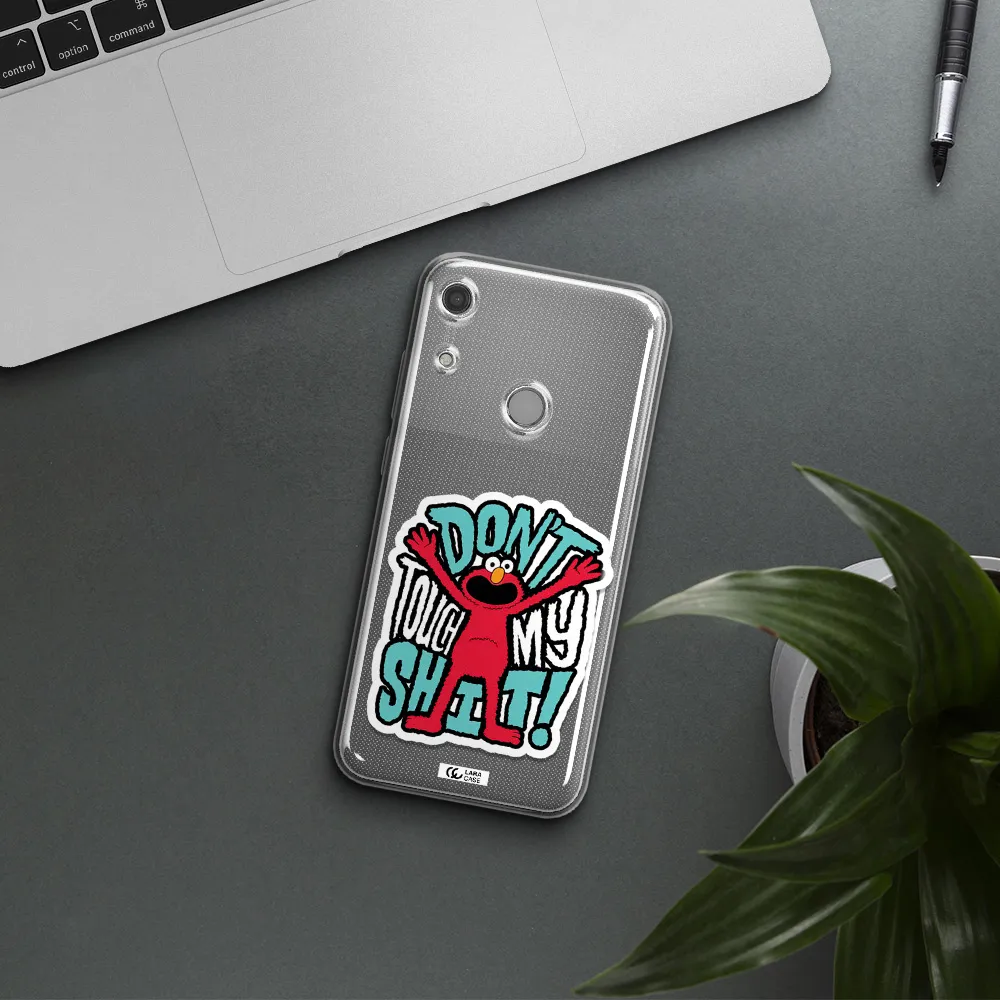 A Cartoon Character With Arms Up Huawei Y6S Clear Tpu Case