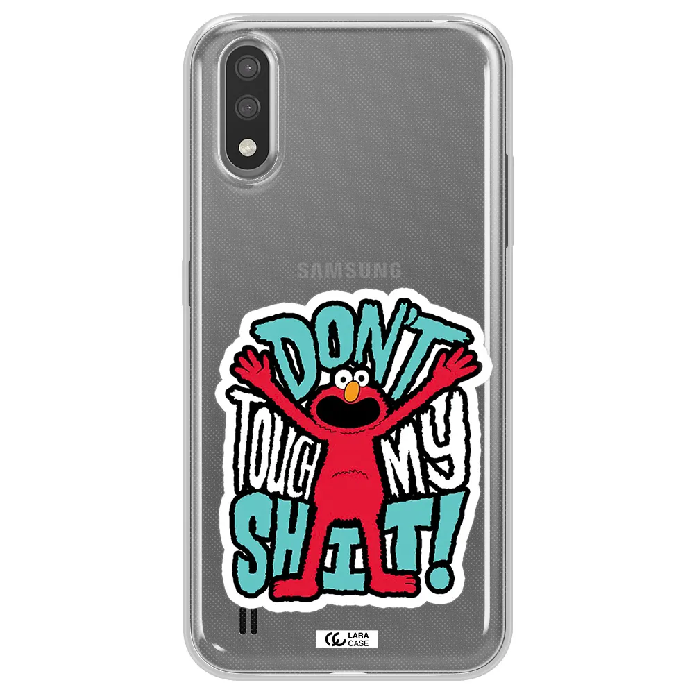 A Cartoon Character With Arms Up Samsung A01 Clear Tpu Case