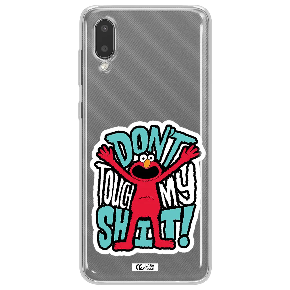 A Cartoon Character With Arms Up Samsung A02 Clear Tpu Case
