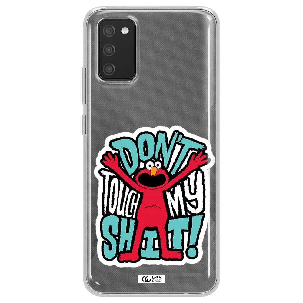 A Cartoon Character With Arms Up Samsung A02S Clear Tpu Case
