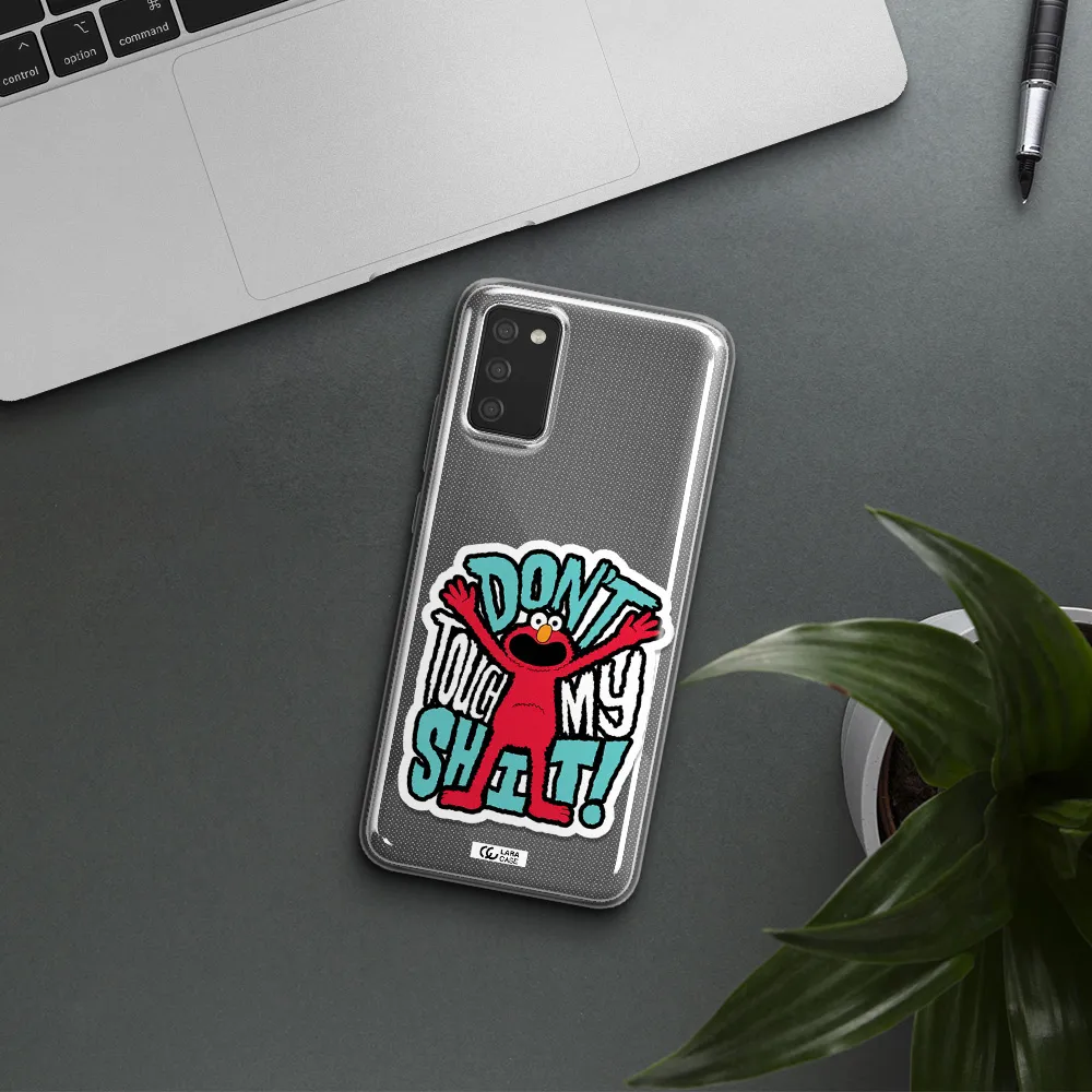 A Cartoon Character With Arms Up Samsung A02S Clear Tpu Case