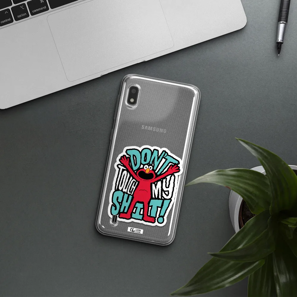 A Cartoon Character With Arms Up Samsung A10 Clear Tpu Case