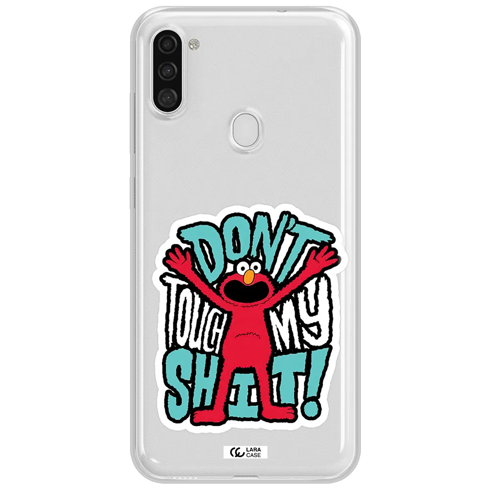 A Cartoon Character With Arms Up Samsung A11 Clear Tpu Case