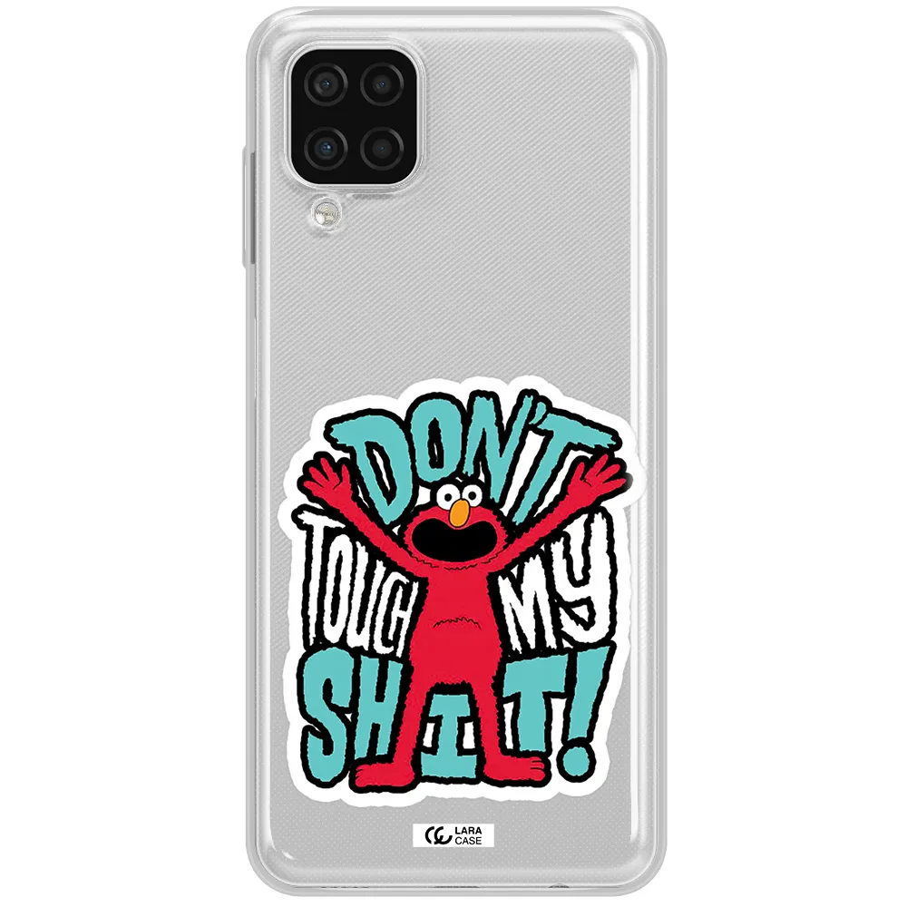 A Cartoon Character With Arms Up Samsung A12 4G Clear Tpu Case