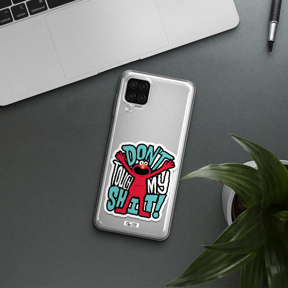 A Cartoon Character With Arms Up Samsung A12 4G Clear Tpu Case