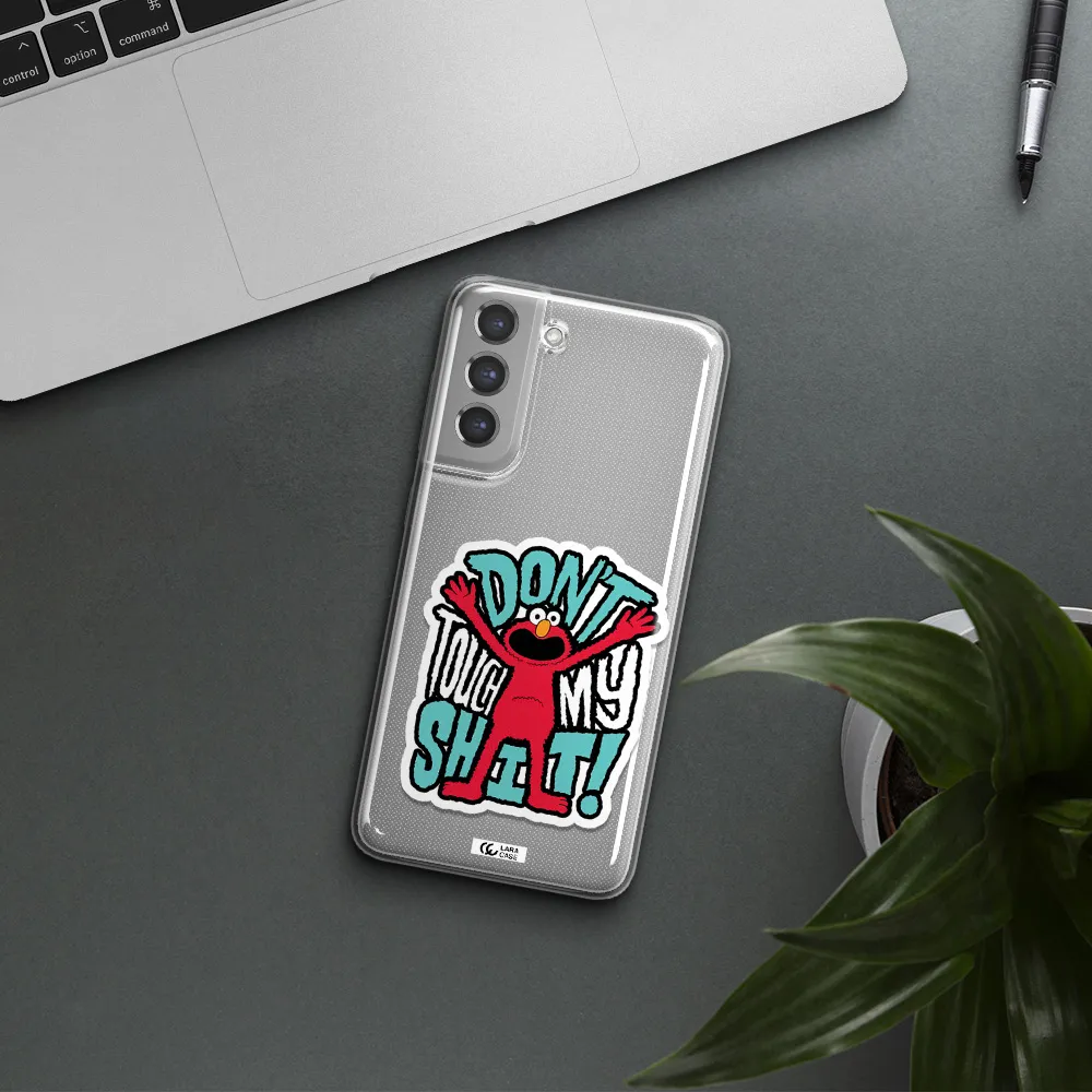 A Cartoon Character With Arms Up Samsung A21 Fe Clear Tpu Case
