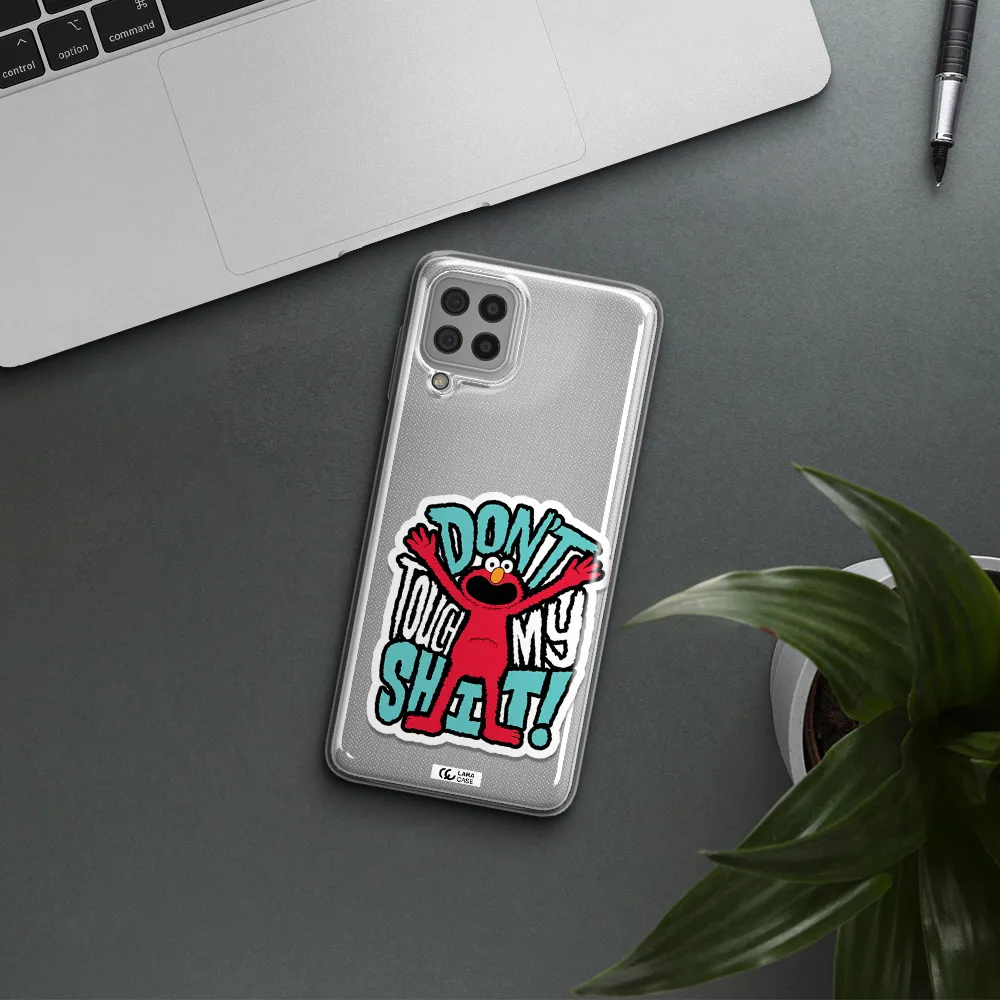 A Cartoon Character With Arms Up Samsung A22 4G Clear Tpu Case