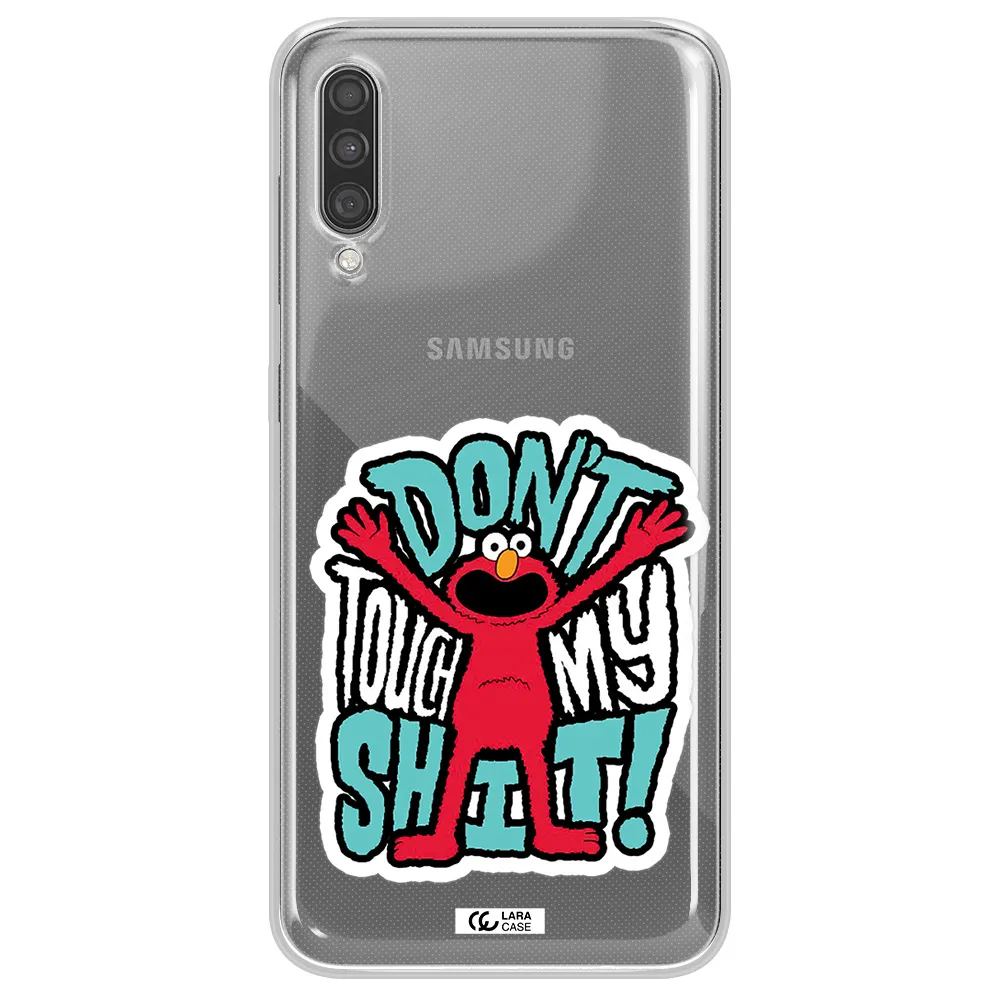 A Cartoon Character With Arms Up Samsung A30S Clear Tpu Case