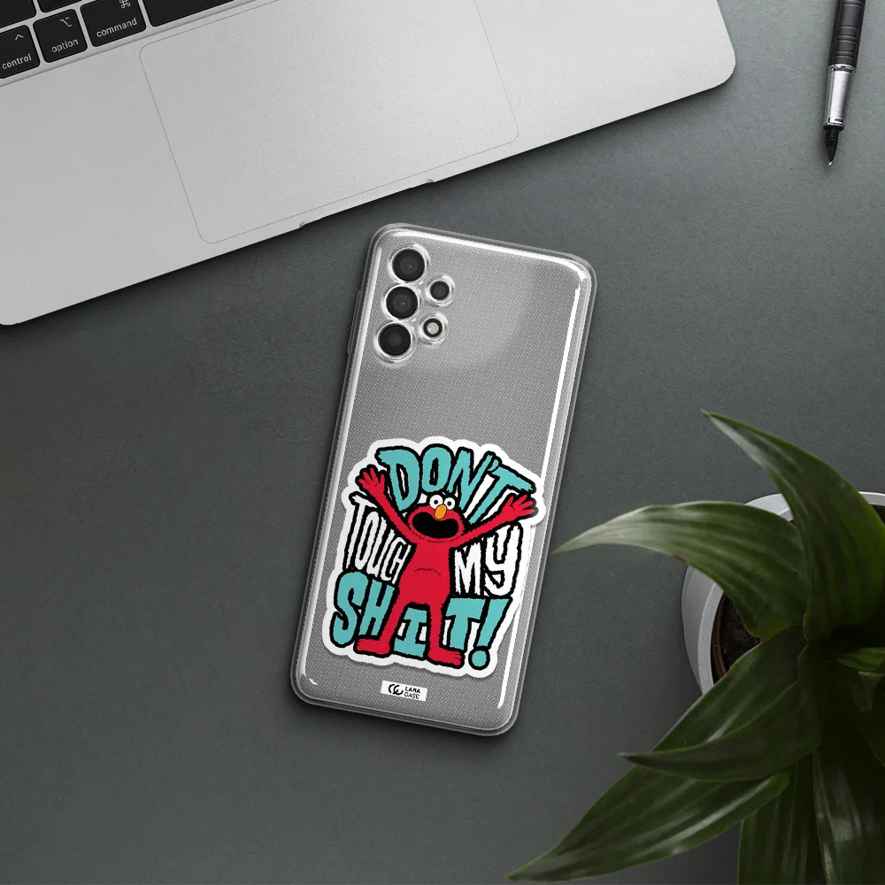 A Cartoon Character With Arms Up Samsung A32 4G Clear Tpu Case