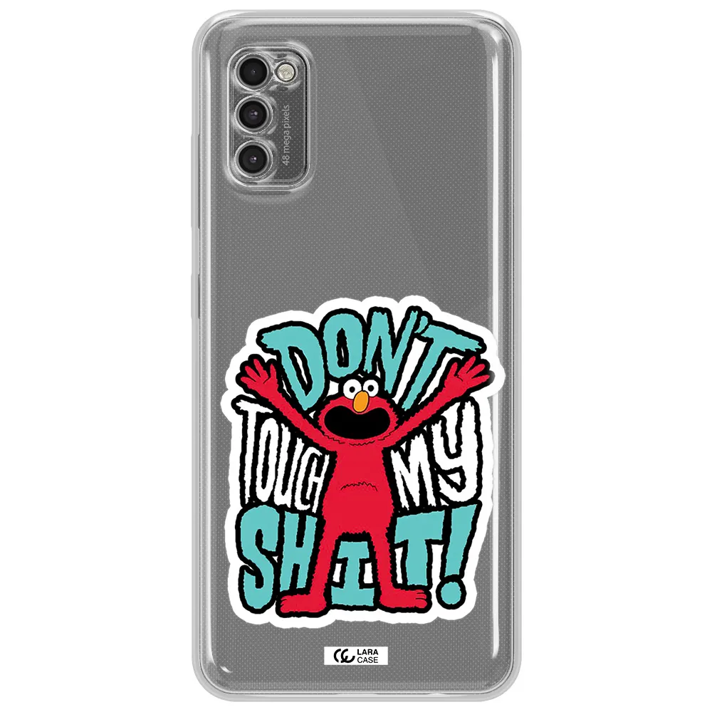 A Cartoon Character With Arms Up Samsung A41 Clear Tpu Case