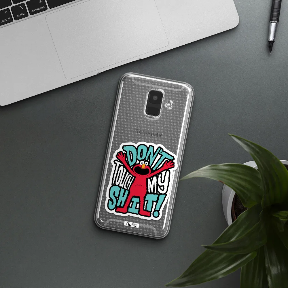 A Cartoon Character With Arms Up Samsung A6 Clear Tpu Case