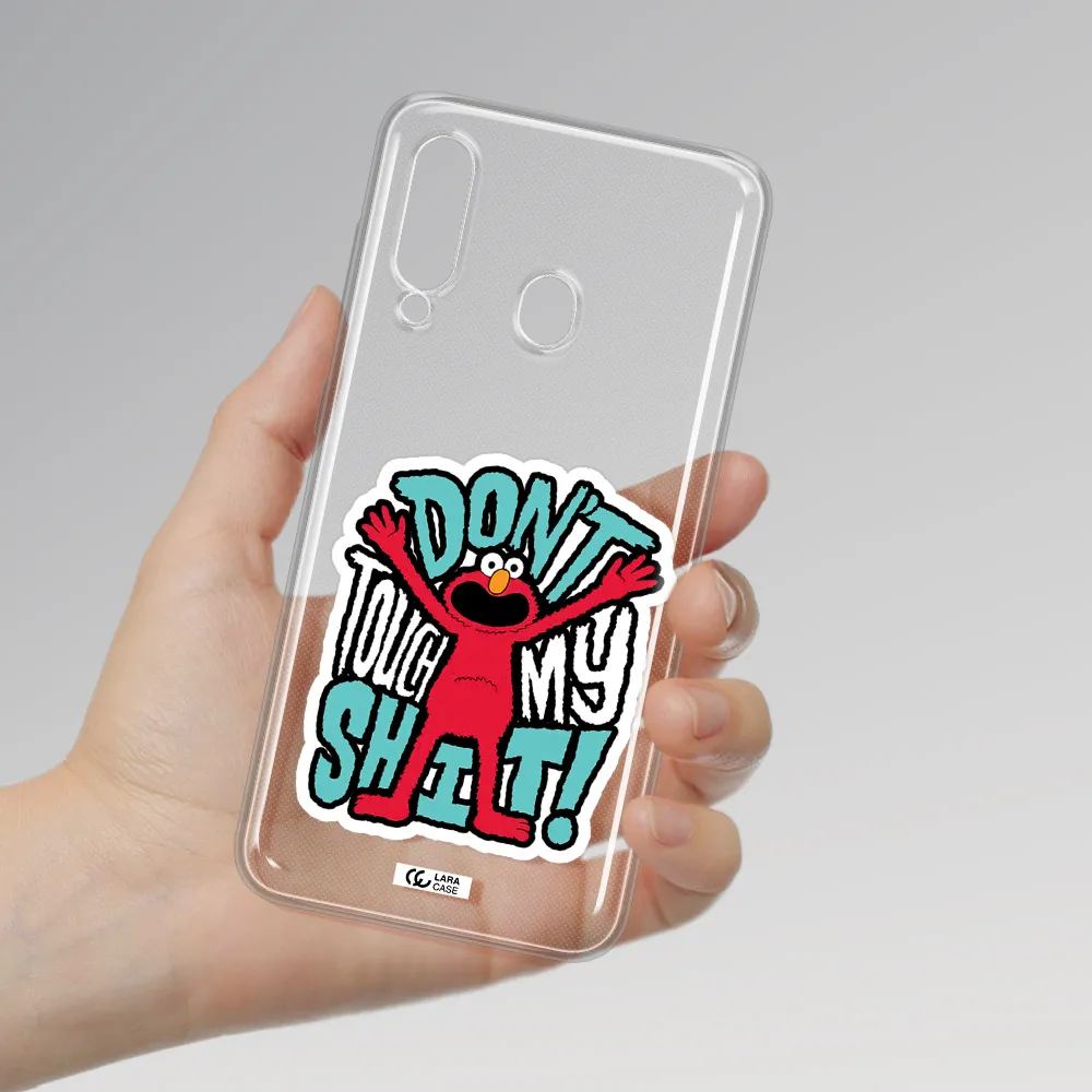 A Cartoon Character With Arms Up Samsung A60 Clear Tpu Case