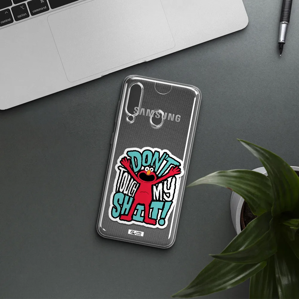 A Cartoon Character With Arms Up Samsung A60 Clear Tpu Case